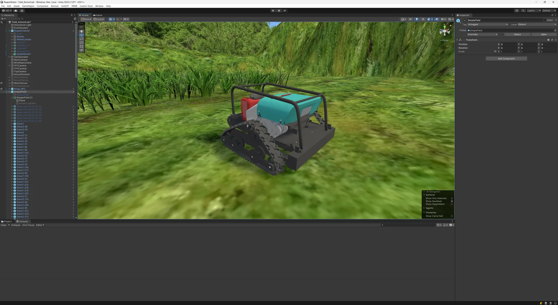 デモ展示したシミュレータ画面